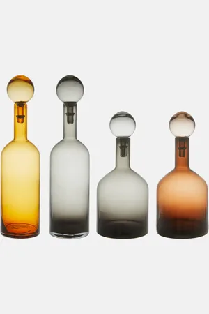 POLSPOTTEN Bubbles And Bottles L set of 4 bottles