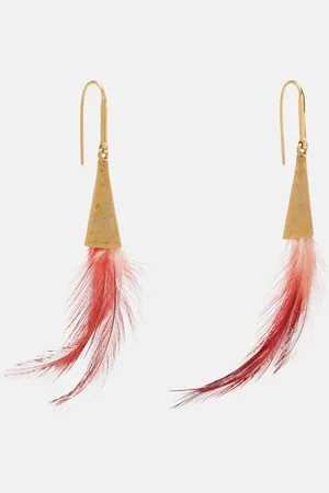Isabel Marant Feather pendant earrings