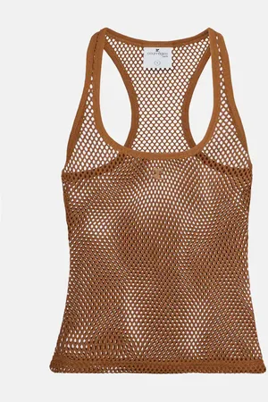 Courrèges Scuba cotton mesh tank top