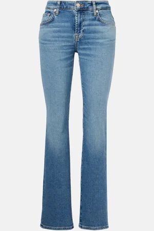 7 for all Mankind Calie mid-rise straight jeans