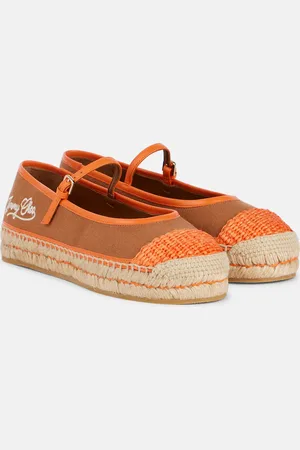 Jimmy Choo Aciel leather-trimmed canvas espadrilles