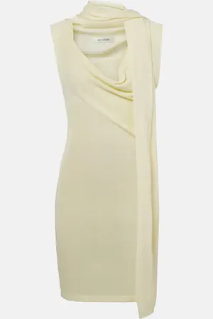 AYA MUSE Draped scarf-detail minidress