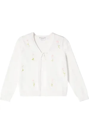BONPOINT Esmia embroidered cotton cardigan