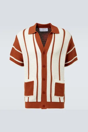 Frescobol Carioca Fabricio crochet cotton shirt