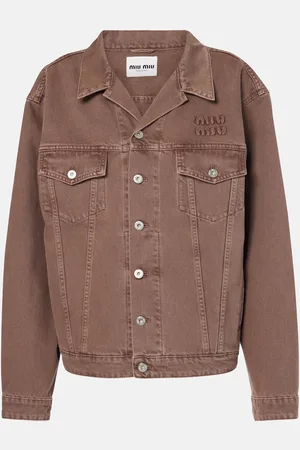Miu Miu Logo denim jacket
