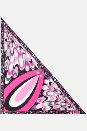 Puccini Maddalena and Onde silk scarf