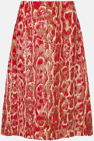 DRIES VAN NOTEN Shera sequined midi skirt