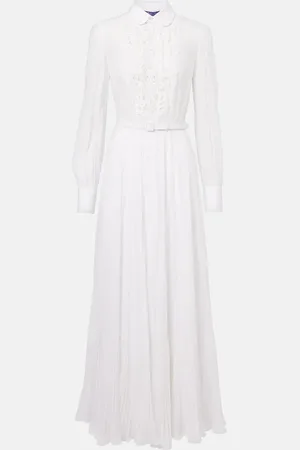 Ralph Lauren Seymour cotton-blend cocktail dress