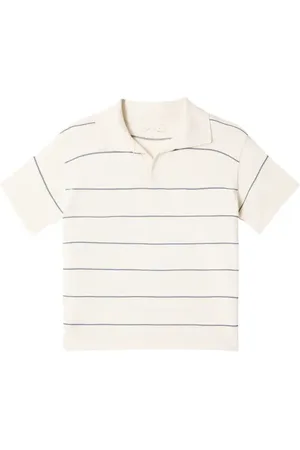 Rylee + Cru Chandler striped cotton-blend polo shirt