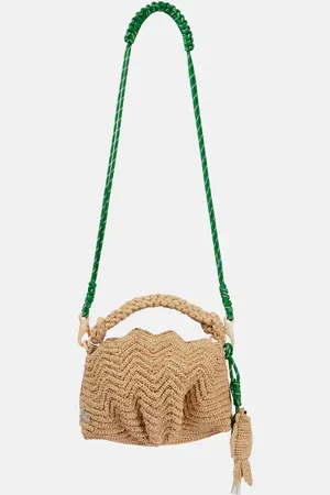 ALÉMAIS Horizon crochet raffia crossbody bag