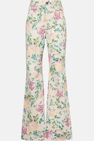 Chloé Floral high-rise flared jeans