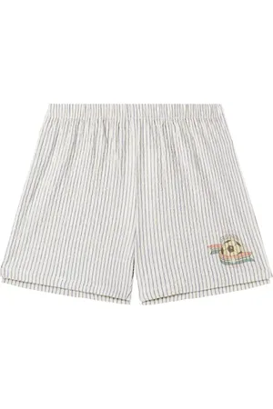 Konges Sløjd Elliot striped cotton shorts