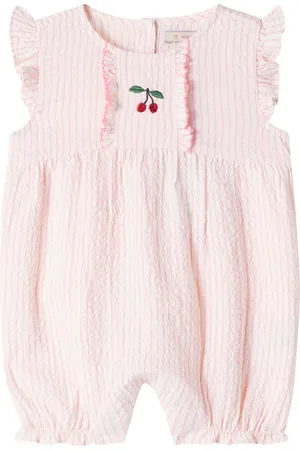Konges Sløjd Baby Ellie embroidered cotton romper