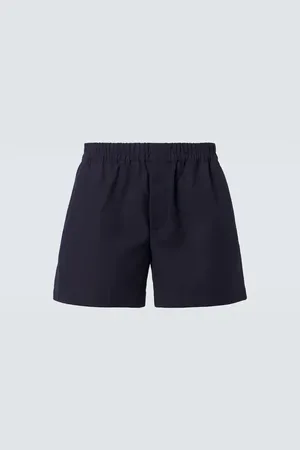 Gucci Logo embroidered cotton shorts