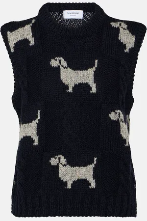 Thom Browne Hector wool and mohair sweater vest