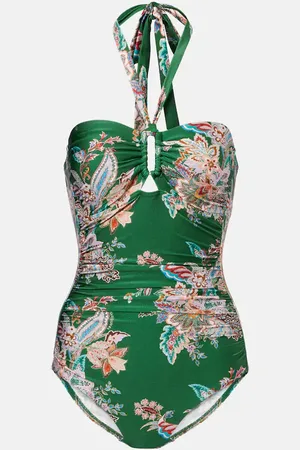 ZIMMERMANN Rhiannon paisley ruched swimsuit