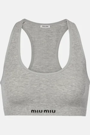 Miu Miu Cotton-blend bralette