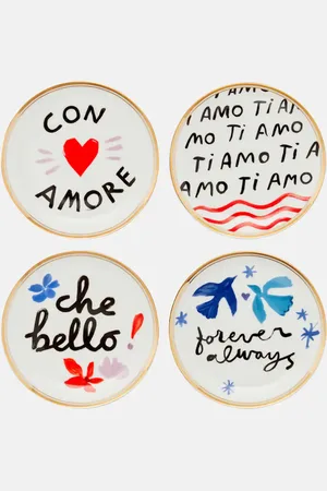 BITOSSI Love set of 4 dessert plates