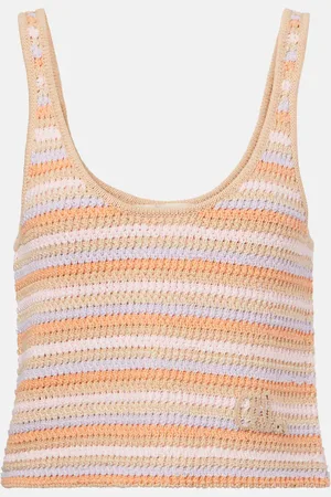 Chloé Knitted cotton tank top