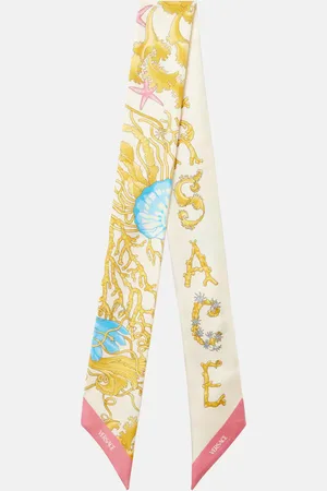 VERSACE Underwater Barocco silk scarf