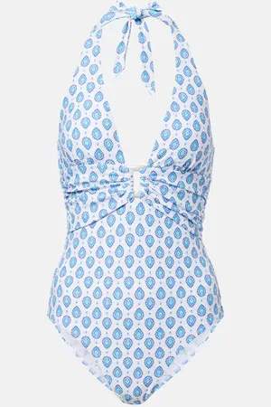 Heidi Klein La Croissette printed swimsuit