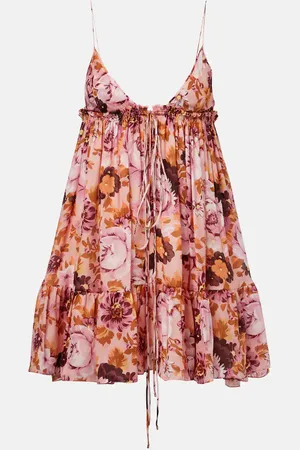 Chloé Floral silk minidress