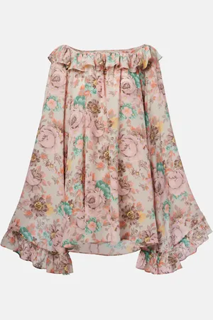 Chloé Ruffled silk crÃªpe de chine minidress
