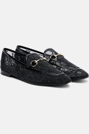 Gucci Jordaan GG Crystal loafers
