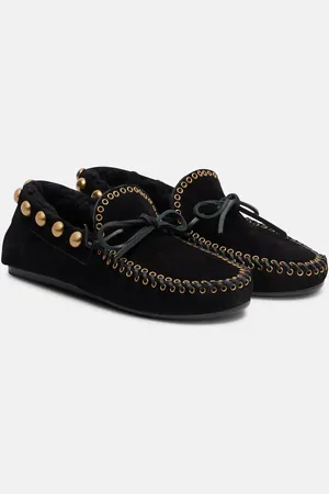Isabel Marant Fitza studded suede loafers