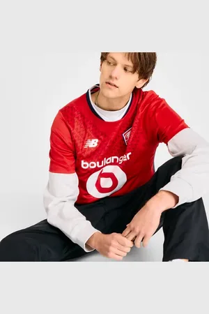 New Balance Heren Lille LOSC Home Short Sleeve Jersey, Maat L