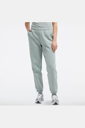 New Balance Dames Linear Heritage Brushed Back Fleece Sweatpant, Maat L