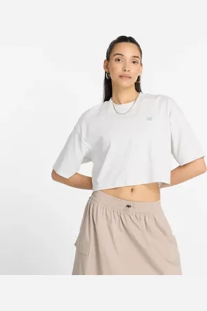 New Balance Dames Logo Oversized Jersey T-Shirt, Maat L