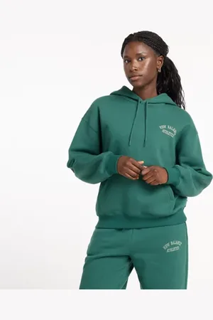New Balance Dames Graphic Fleece Hoodie, Maat L