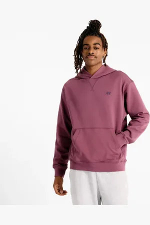New Balance Heren Athletics French Terry Hoodie in Purper, Maat 2XL