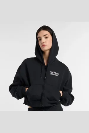 New Balance Dames Waist Length Full Zip Hoodie, Maat L
