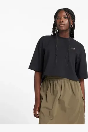 New Balance Dames Logo Oversized Jersey T-Shirt, Maat L