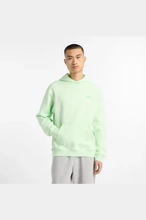 New Balance Heren Athletics French Terry Hoodie in Groente, Maat 2XL