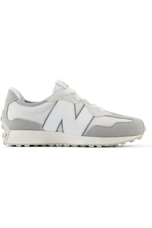 New Balance Kinderen 327 in Grijs/Wit, Maat 32.5