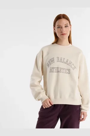 New Balance Dames Graphic Fleece Crew, Maat S