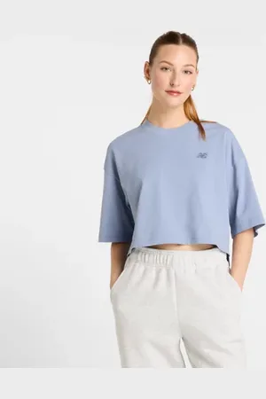 New Balance Dames Logo Oversized Jersey T-Shirt, Maat L