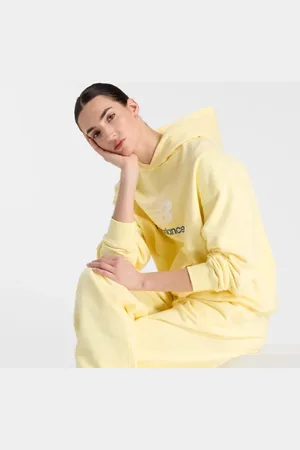 New Balance Dames Athletics French Terry Logo Hoodie, Maat L