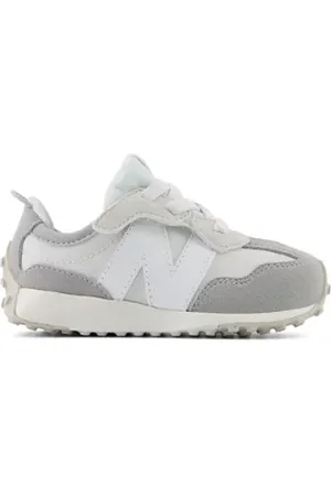 New Balance Kinderen 327 NEW-B HOOK & LOOP in Grijs/Wit, Maat 21