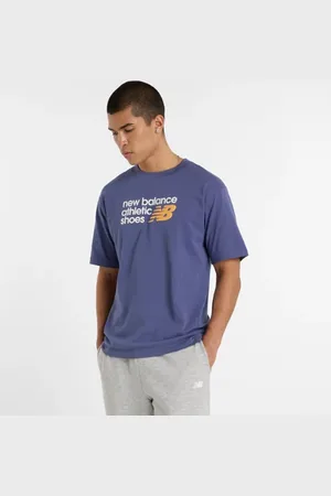 New Balance Heren Athletics Premium Relaxed Chest Logo T-Shirt, Maat 2XL