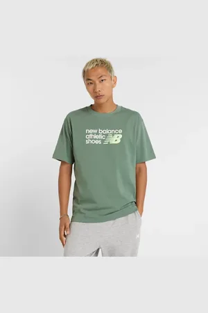 New Balance Heren Athletics Premium Relaxed Chest Logo T-Shirt, Maat 2XL