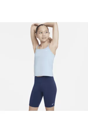 Nike Meisjes Korte sportbroeken - Dri-FIT One Leak Protection: Period Bikershorts met hoge taille voor meisjes (18 cm)