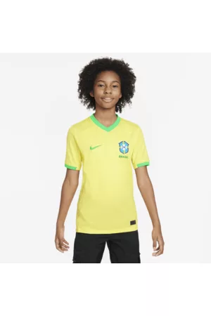 Nike Sportshirts - Brazilië 2023 Stadium Thuis Dri-FIT voetbalshirt voor kids