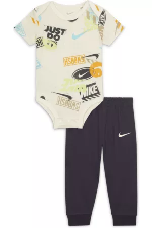 Nike Jongens Broeken - Wild Air Printed Bodysuit and Pants Set tweedelige rompertjesset voor baby's