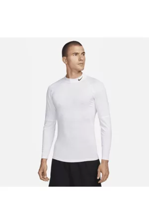 Nike Pro Dri-FIT fitnesstop met hoge hals en lange mouwen voor heren
