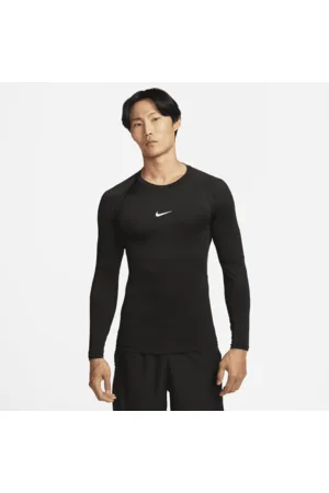 Nike Pro Dri-FIT strakke fitnesstop met lange mouwen voor heren