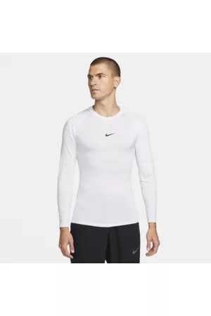 Nike Pro Dri-FIT strakke fitnesstop met lange mouwen voor heren